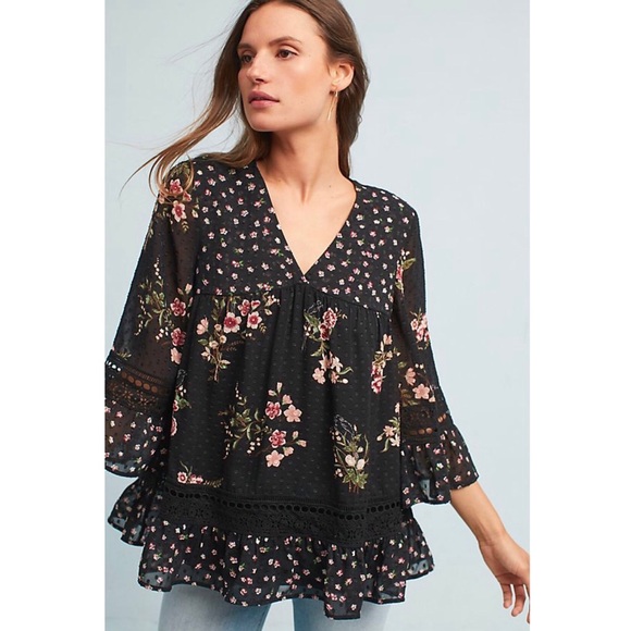 [HOLD] Maeve Bell-Sleeve Boho Blouse - Picture 6 of 8